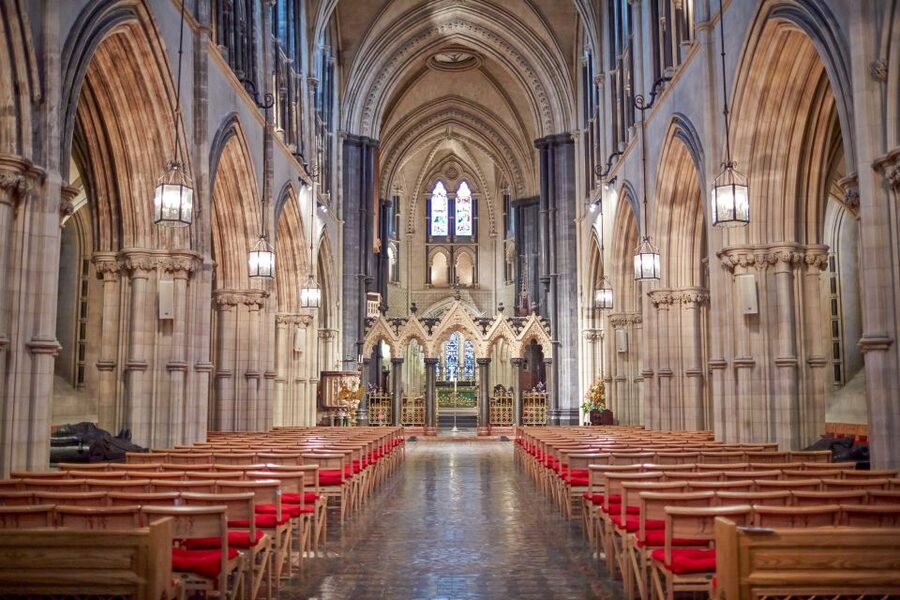 Christ Church Cathedral Entrance Ticket & Self-Guided Tour - The nave walkthrough: floor tiles and stained glass that reward patience