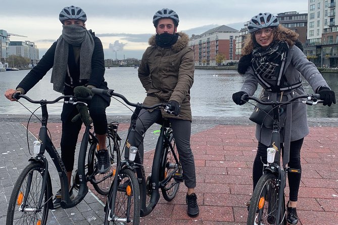 Cycle Dublin - Bike & ebike Tours - Guide Power: Robbie, Mikey, Leah, and James Make the City Click