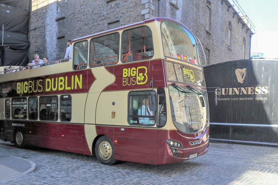 Dublin: Big Bus Hop-On, Hop-Off Tour with Live Guide - Daytime route rundown: from Trinity to Guinness and the cathedrals