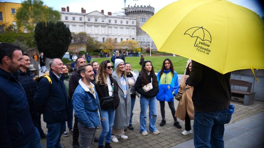 Dublin: Bucket List Sights Walking Tour - College Green and Molly Malone: government, finance, and a friendly legend