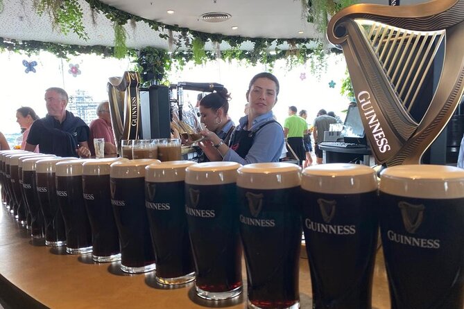 Dublin Guinness Storehouse, Molly Malone Statue and Book of Kells - Stop 1: Guinness Storehouse with the included Gravity Bar pint