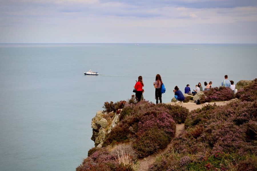 Dublin: Howth Coastal Hiking Tour - Ben of Howth, the climb that earns the big panoramic payoff