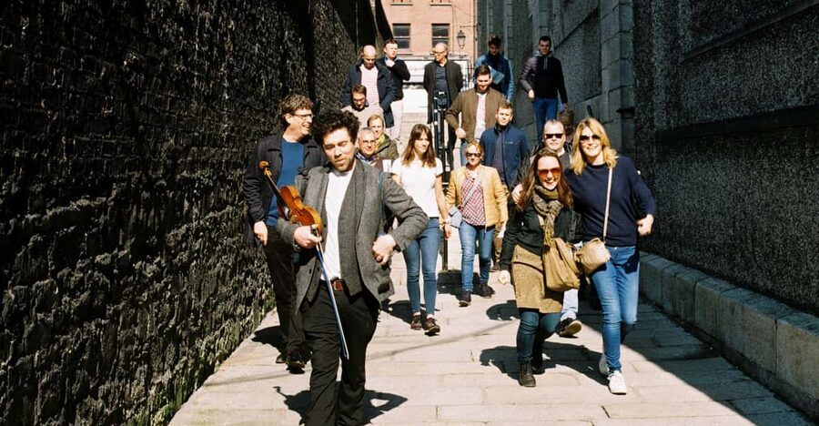 Dublin: Irish Music Walking Tour with Live Performance - Meeting outside The Old Storehouse: the starting vibe