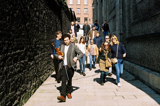 Dublin Traditional Irish Music Walking Tour with Live Performance - Smock Alley Theatre (1662) and Grattan Bridge, Dublin in mini-scene form