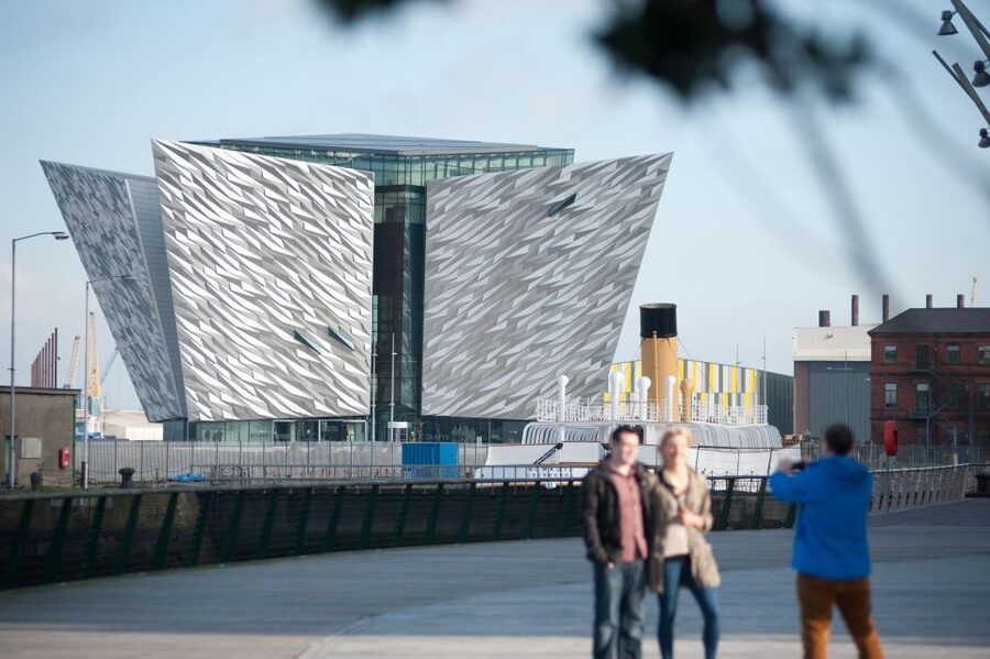 From Dublin: Giant's Causeway & Belfast Titanic with Ticket - On-Board Guides: The Humor and the History You Inherit