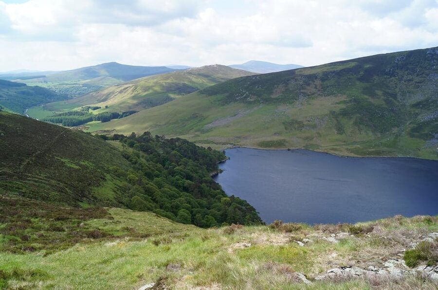 Wicklow Mountains Private Day Tour including Glendalough - Glendalough: St Kevin, the Round Tower, and 6th Century Atmosphere
